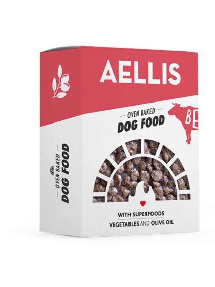 Aellis Oven Baked 250g Ξηρά Τροφή για Ενήλικους Σκύλους με Μοσχάρι